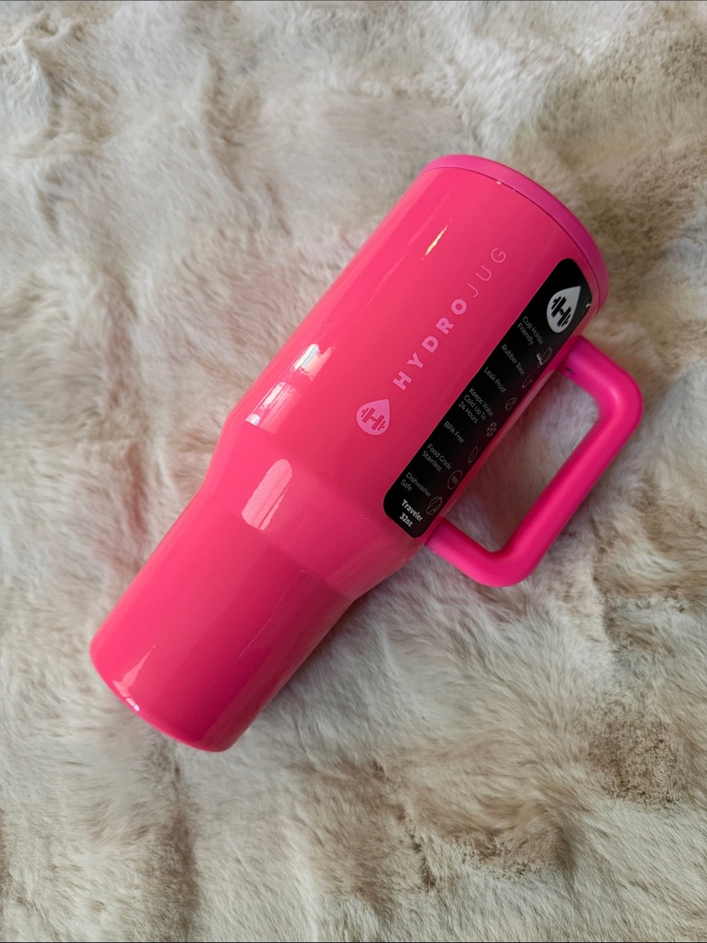 Hydrojug Flare Water bottle 32 oz Travel-size | Pink - Picture 7 of 9
